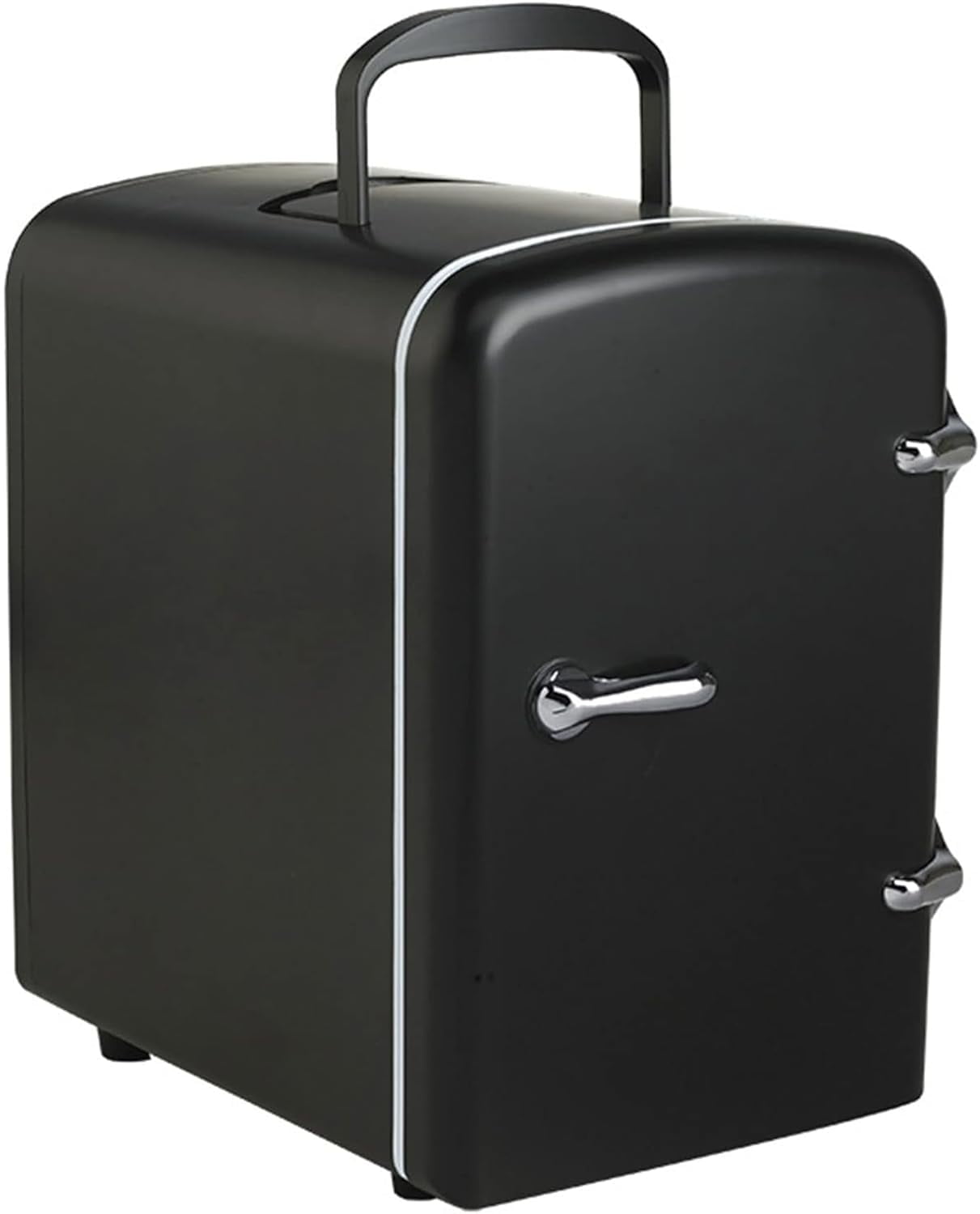 Mini Fridge,Skincare Fridge,Portable 4-Liter Capacity Makeup Fridge,Ideal for Bedroom, Dorm, Car and Office Use,Thermoelectric Cooler and Warmer,Car Fridge (Black)