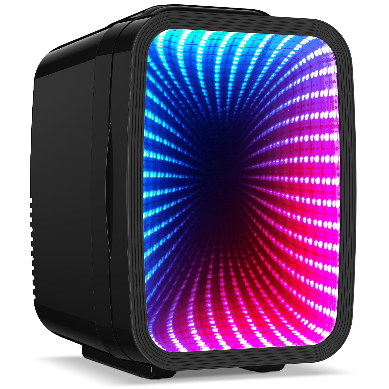 ACMETOP Mini Fridge, 4 Liter/6 Cans Small Refrigerator With Dimmable LED Light,AC/DC Portable