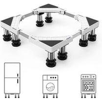 Mini Fridge Stand-8 Heavy Duty Feet Adjustable Refrigerator Stand Increase Height of 5.1-6.7inch Max Load 992LB/450KG Base Stand for Washer Refrigerator Washing Machine Dryer