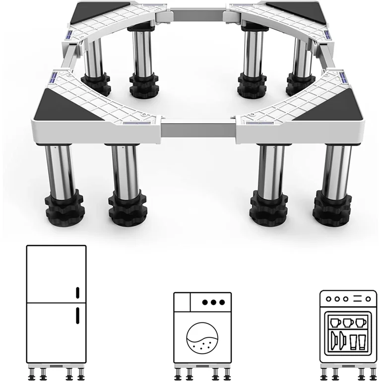 Mini Fridge Stand Washer Dryer Base Appliance Pedestal for Washing Machine  Refrigerator wufu018 Plastic Stainless Steel
