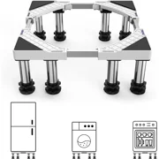 Mini Fridge Stand Dryer Stand 7-8.6 in Base for Washer Kitchen Refrigerator Washing Machine Silver wu02