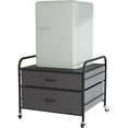 Mini Fridge Stand, Fridge Stand with Storage, 120LBS Mini Fridge Table