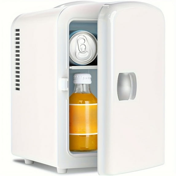 Mini Fridge for Skincare and Drinks, 1.06 Gal Portable Refrigerator for Bedroom