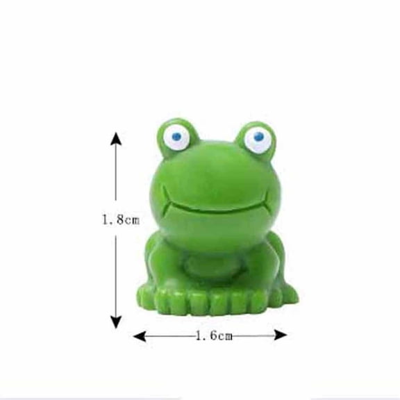 Mini Frog Figurines Set For Home And Garden Decor 50 Pieces Green Resin