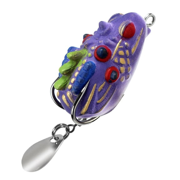 Mini Frog Soft Bait 35mm Double Hide Hook Fishing Lure F5T7 Bionics Frog O0L9