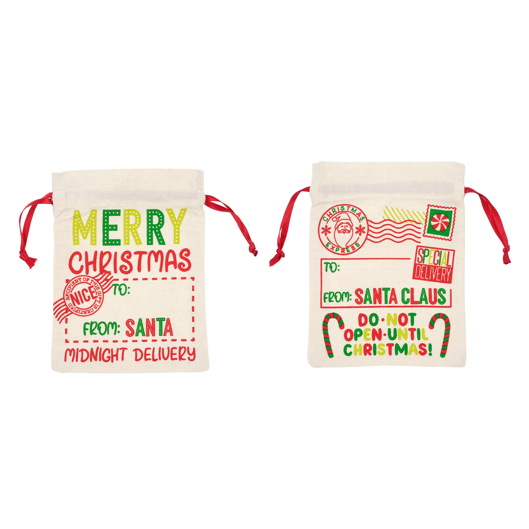 Mini From Santa Gift Bags by Celebrate It™, 2ct.Christmas Party and Baking