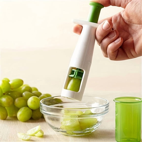 Mini Fruit Slicer, Grape Slicing Creative Kitchen Tool, Cake Decoration Fruit Cutter & Grape Slicer