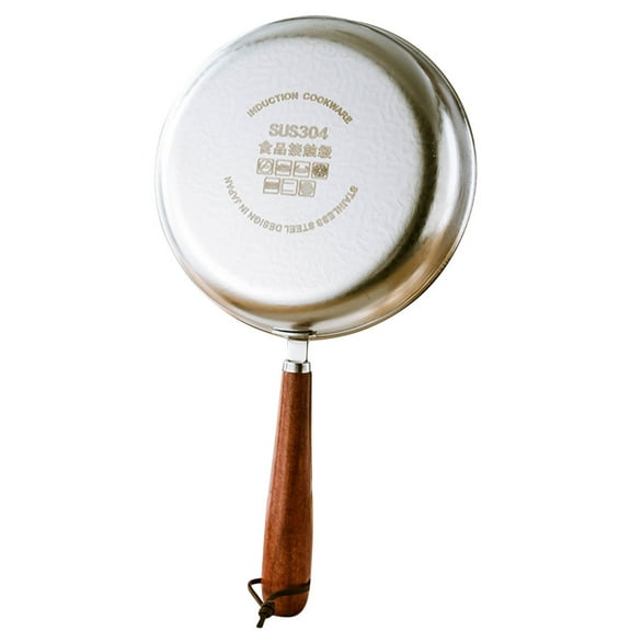 Mini Frying Stainless Steel Small Saucepan Induction Skillet Pancake Maker Cookware Flat Grill Egg for Kitchen Camping