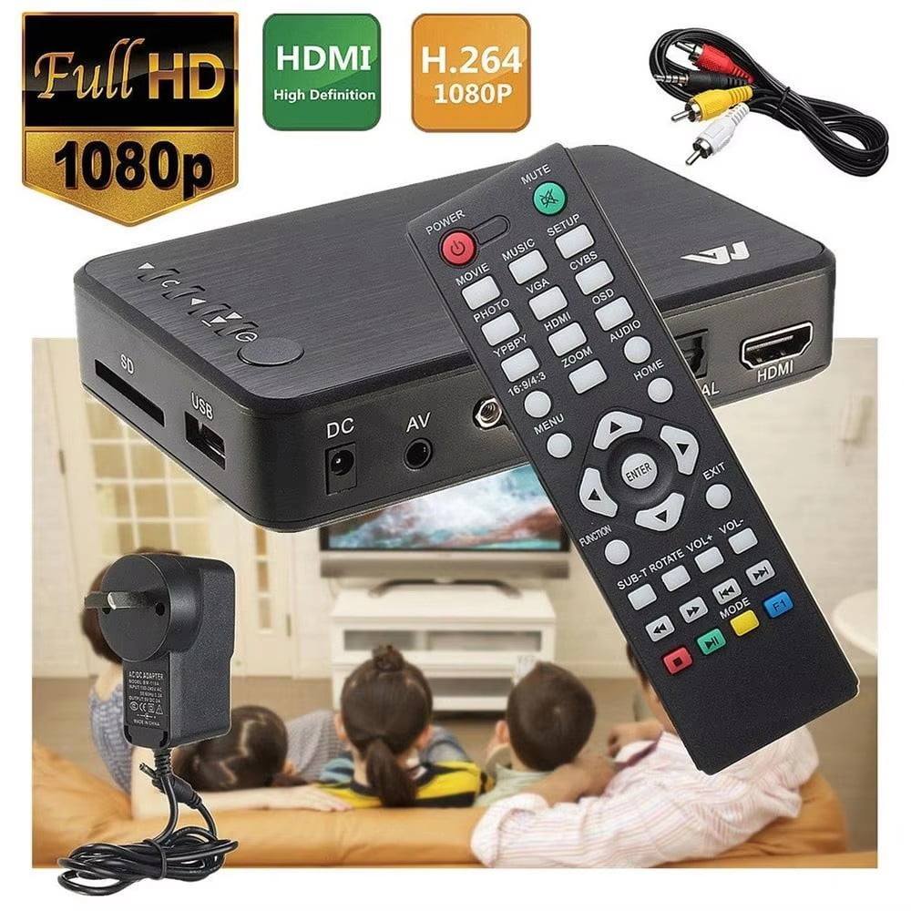 Sd Player Mini Full HD 1080P Digital HDD Media Player for SD Card / USB Flash ...