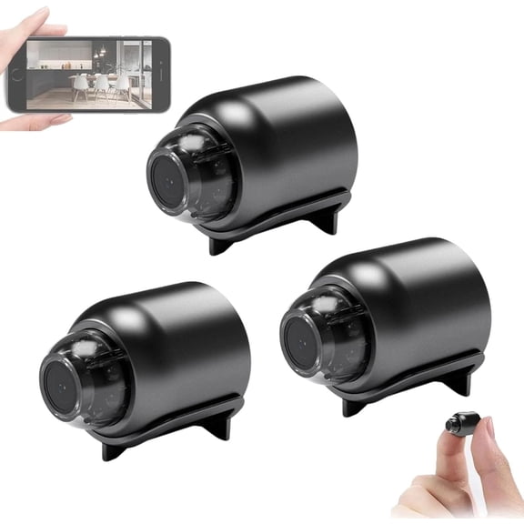 Mini Full HD 4k Security Camera, Mini 5g Wireless WiFi Camera 1080p, Indoor Security Wireless Small Camera with Night Vision, Remote Monitoring for Home, Office, Car