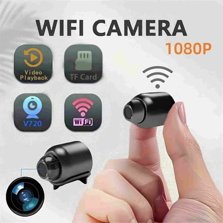Mini Full HD 4k Security Camera, Portable Mini Camera,Baby Monitor Camera,Nanny Cam,Pet Camera with Night Vision,Motion Detection,Cloud Storage for Security with iOS Android