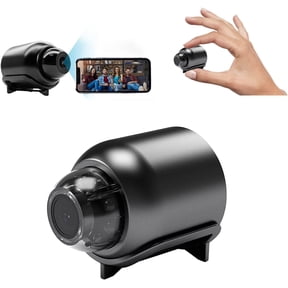 Mini Full HD Security Camera, 1080P HD Mini WiFi Wireless Hidden Camera, 160 Wide Angle, Compatible with Android and iOS for Baby Room, Home Office