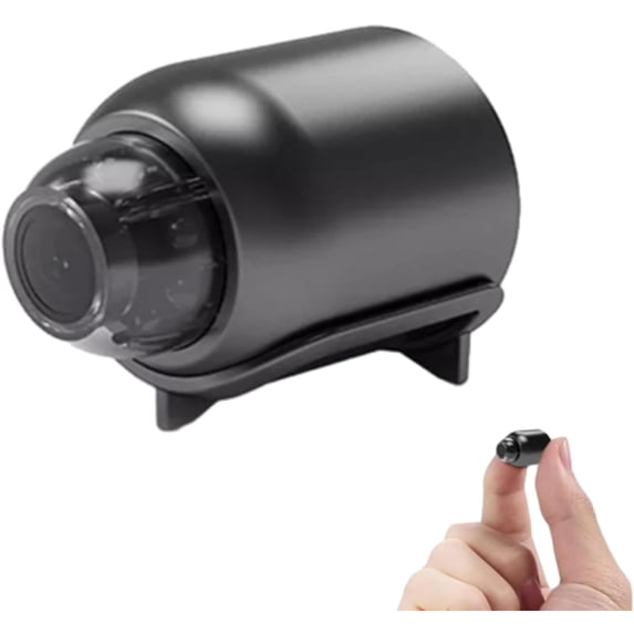 Mini Full HD Security Camera, Hidden Nanny Cam with Night Vision & 160° Wide-Angle, Motion Detection Remote View via App for Indoor Outdoor Home Office