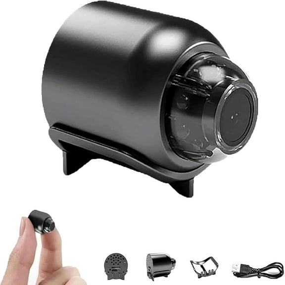 Mini Full HD Security Camera, Small Indoor Outdoor Camera with Remote View, Compatible with Android and iOS, Baby, Pet Monitor, Car Guard