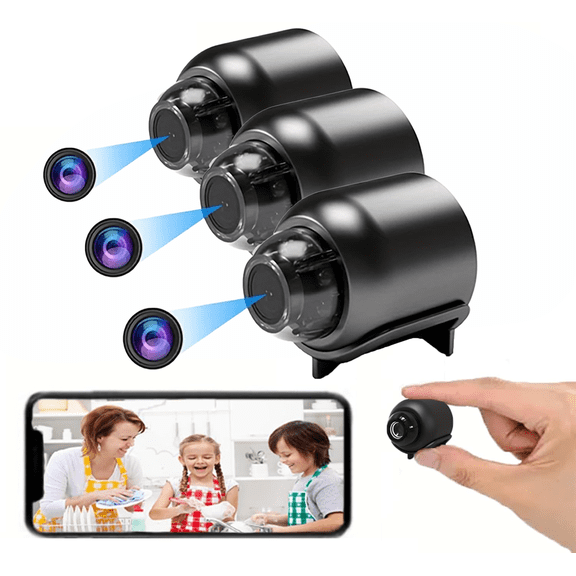 Mini Full Hd 4k Security Camera With Ap Hotspot, Synchronized Audio and Video, Supports Remote Viewing, and Can Be Used for Car Security, Etc.
