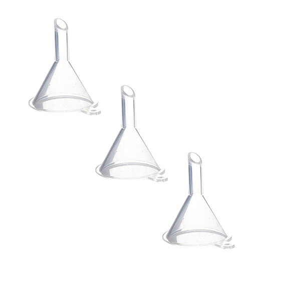 Mini Funnel Reusable Travel Small Funnel for Small Bottles, Lab Bottles, Sand Art, Powder, Oil for Filling Small Bottles Arts and Crafts Supplies (Clear)