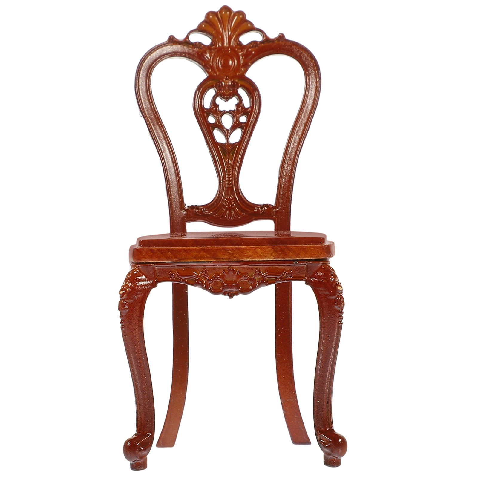 Mini Furniture 1/12 Scale Vintage Doll House Chair Miniature Chair