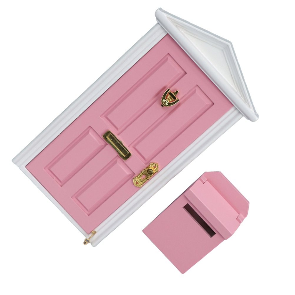 Mini Furniture Door Tiny Miniature Dollhouse Mailbox Pretend Play