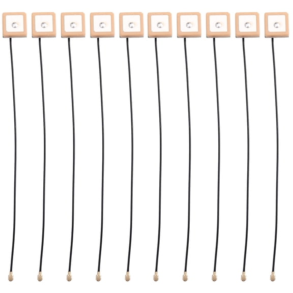Mini GPS Active Antenna with IPX Interface 15x15x6.5mm 50 Ohm Navigation Cable for Car Tracking Drones