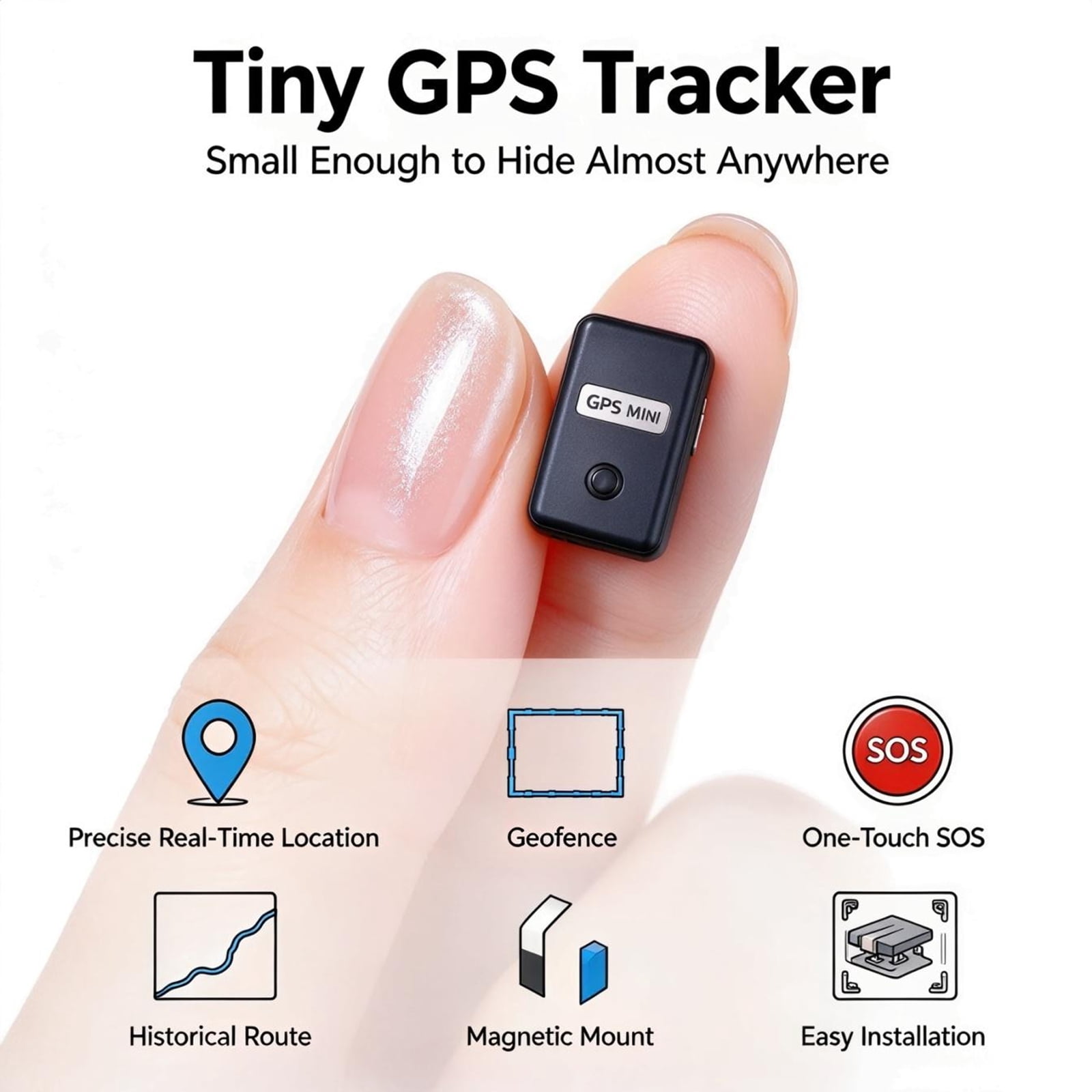 Mini GPS Tracker for Vehicles, Pets, Luggage and Personal Belongings ...