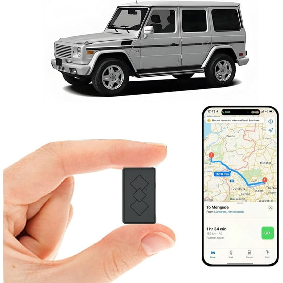 Mini GPS Tracker for Vehicles - No Subscription Required/No Monthly Fee,Car GPS Tracker Portable Real Time Magnetic Vehicle GPS Tracking Device, Full Global Coverage,for Kids,Dogs,Trucks and Home