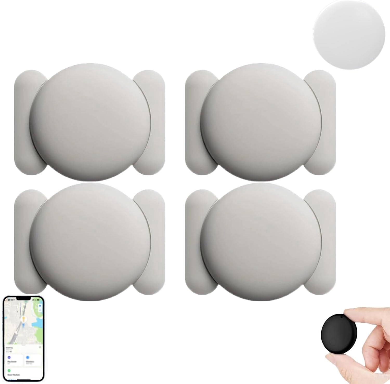 Mini GPS Tracker with Magnetic Waterproof Case – Real-Time Location Tracker for Vehicles, Small Items, Pets & Valuables | Works with iPhone & Android