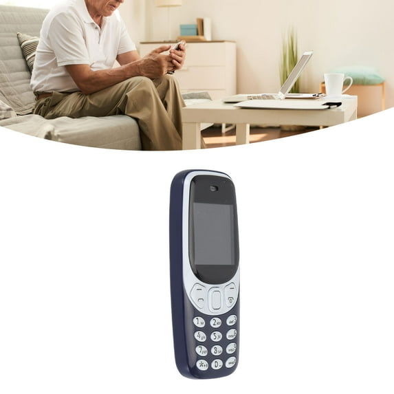 Mini GSM Phone W/ , 3 SIM, 64GB Support, Low Radiation Voice Changer, Ideal For Kids