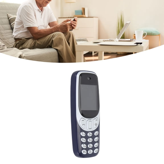 Mini GSM Phone W/ <span Style="background:red"></span>, 3 SIM, 64GB Support, Low Radiation Voice Changer, Ideal For Kids