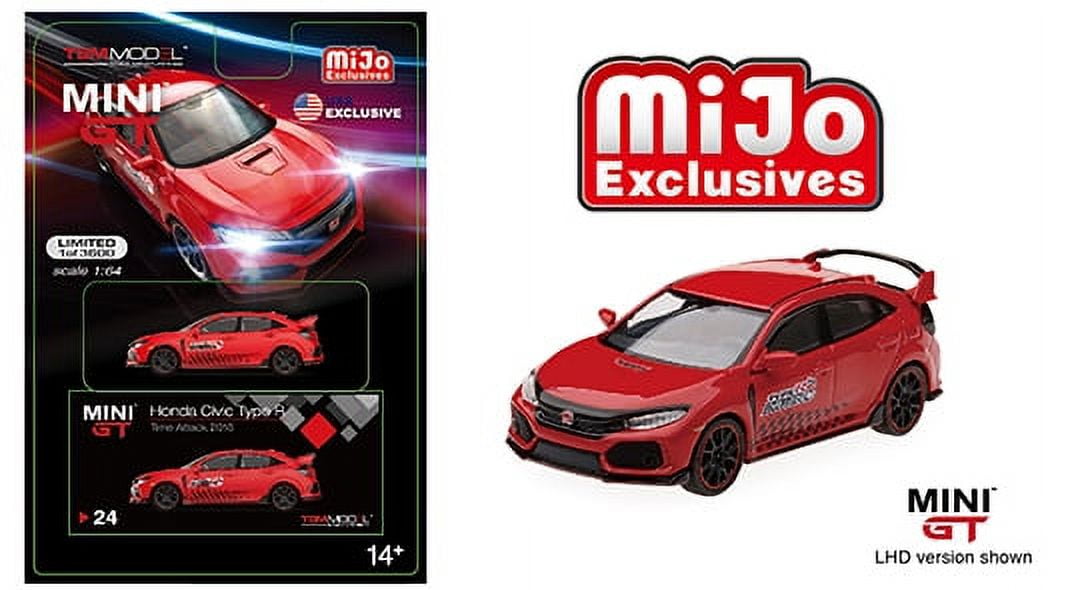 Lot of TSM Mini GT 17 Honda Civic Type R Aegean Blue Modulo