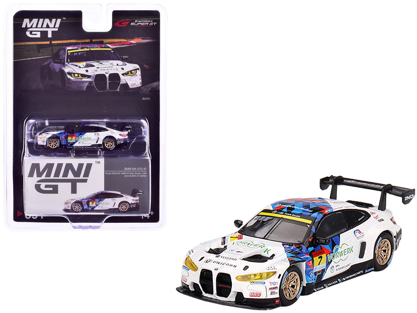 Mini GT BMW M4 GT3 #7 Studie M Team x CRS 2023 Super GT