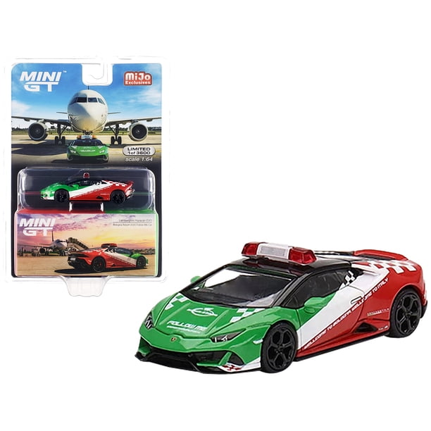 Mini GT Lamborghini Huracan EVO Bologna Airport 2020 Follow-Me Car
