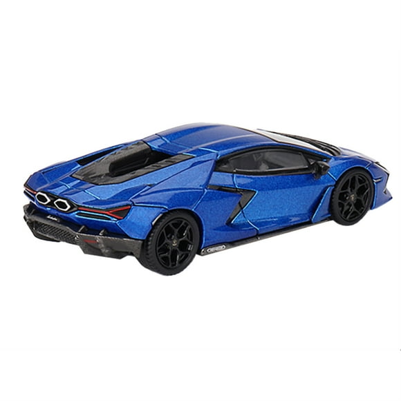 Lamborghini Revuelto Blu Eleos Blue Metallic Limited Edition to 8400 pieces Worldwide 1/64 Diecast Model Car by Mini GT