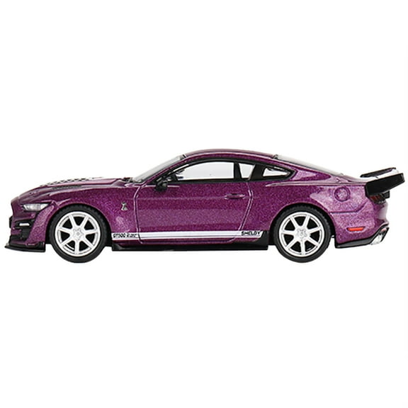 Shelby GT500 Dragon Snake Concept Fuchsia Metallic with White Stripes Limited Edition to 4800 pieces Worldwide 1/64 Diecast Model Car by Mini GT