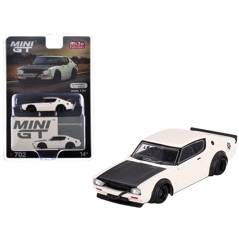 ミニカー MINI GT NISSAN SKYLINE KENMERI LIBERTY 1/64 Mini GT Nissan Skyline Kenmeri Liberty Walk (White
