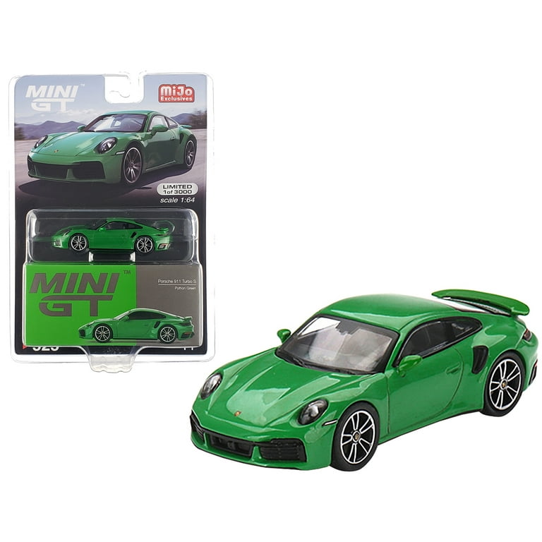 Mini GT Porsche 911 Turbo S - Python Green - Walmart.com
