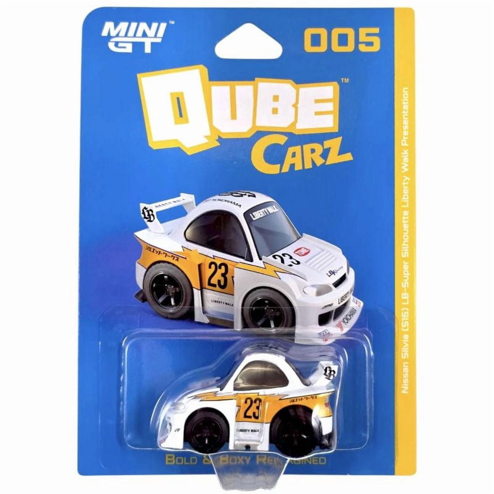 MINI GT QUBE Carz MINI GT SILVIA 2台セット Mini GT Qube Carz Nissan LB-Super Silhouette S15 SILVIA Liberty