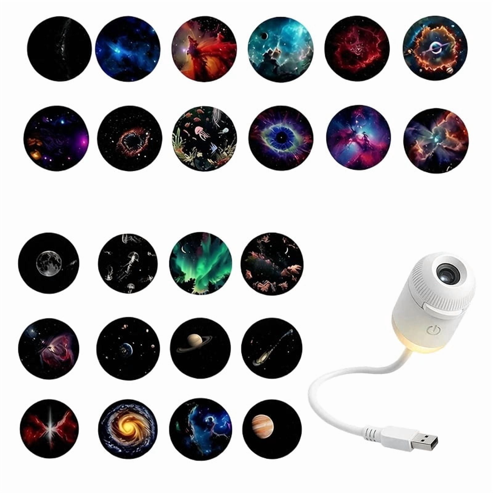 Mini Galaxy Star Projector Two In One Night Light Home Background ...