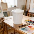 thumbnail image 1 of Mini Galvanized Can with Lid,Small Metal Buckets with Lids, Wastebasket Can, Metal Rubbish Bin, Tabletop Can, Flower Pot Pen Holde , Waste Receptacles and Liners, Decorations Happy 2026!, 1 of 4