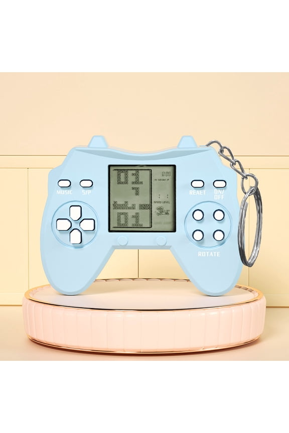 Mini Game Console Retro Nostalgic Tetris Snake Game Console Keychain Gift Hot Sale