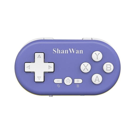 Mini Game Controller - Compact Design, Multi-platform Wireless, Cross Key to Joystick, 180mAh Battery, 72*40*14mm, 24g, Yellow/Red/Green/Purple/Orange