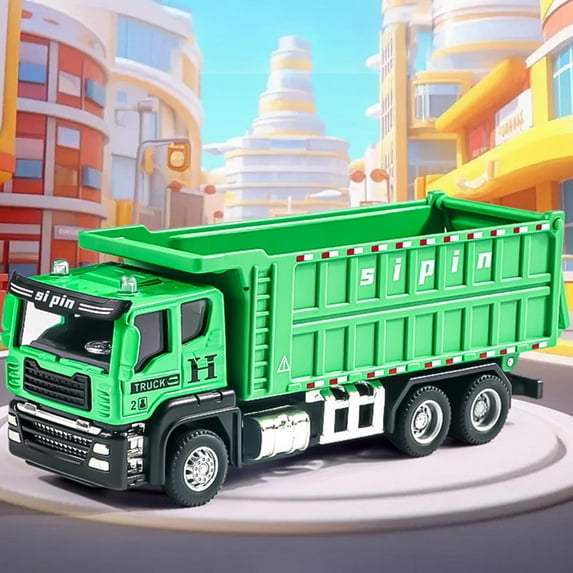 Mini Garbage Truck Toy, Metal Trash Truck Vehicles Set for Kids, Tankers,Dump Truck Model Toy for Toddlers Boys,Inertial Alloy Engineering Vehicle Series For Boys Ages 3-6