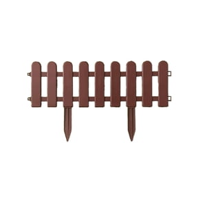 Mini Garden Fence Decorative Plastic Picket Yard Fence No-Dig Landscape Border for Garden, Lawn, Flower Beds