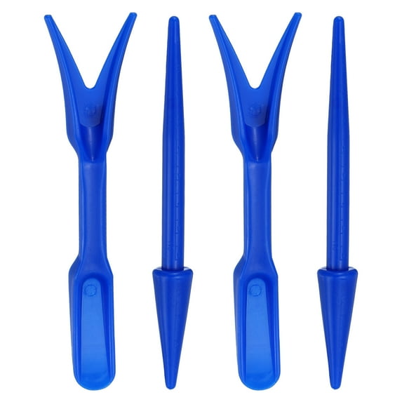 Mini Garden Hand Succulent Transplanting Tools, 4 Pack Digging Planting Widger Dibber Tools, Blue