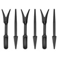 thumbnail image 1 of Mini Garden Hand Succulent Transplanting Tools Digging Planting Widger Dibber Tools, Black, 6 Pack, 1 of 6