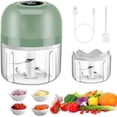 thumbnail image 1 of Mini Garlic Chopper, ROGTZ Electric Food Processor, Garlic Mincer Portable Mini Processor for Chop Onion Ginger Vegetable Pepper Spice Meat, Baby Food, Easy Clean, Waterproof, BPA Free (250ml), 1 of 7