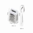 thumbnail image 1 of Mini Garlic Grater - Stainless Steel Cheese Ginger Vegetable Spices Small Grater for Kitchen, with Spoon, 1 of 2