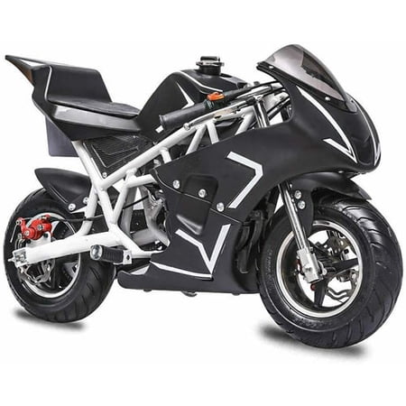 Mini Gas Power Pocket Bike Motorcycle for Kids, 40CC 4-Stroke Ride on Toys, Dual Brake, Max Speed 20 Mph, Max Weight 165 LB, Max Speed 18Mph, Age 8+