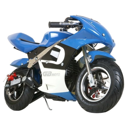 Mini Gas Power Pocket Bike for Kids Motorcycle, 40CC 4-Stroke Ride on Toys, Dual Brake, Max Speed 20 Mph, Max Weight 165 LB, Age 8+