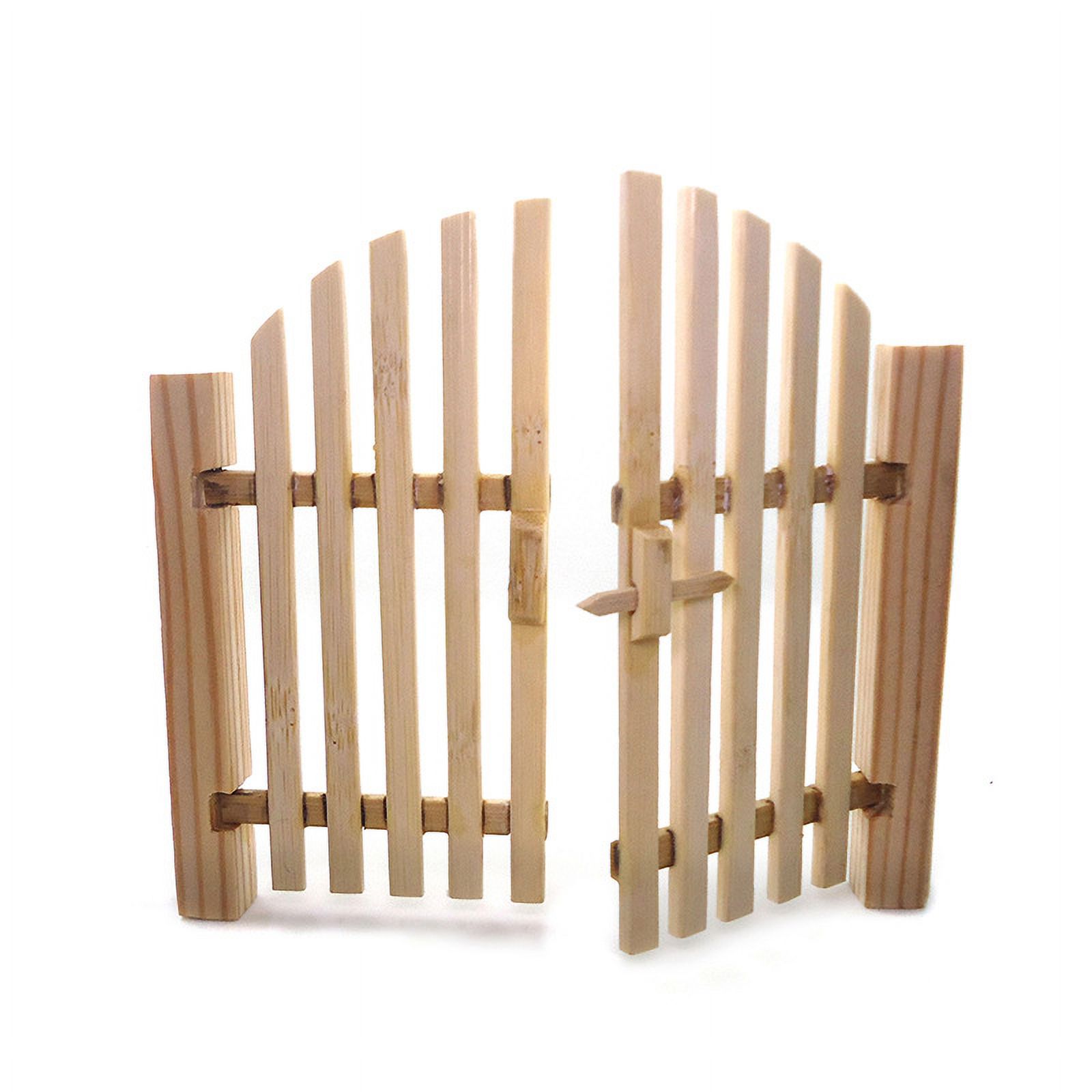Mini Gate Miniature Gate Mini House Gate Simulation Wood Door Mini