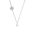 thumbnail image 1 of Mini Gelato Script Initial - H - Delicate Infinity Knot Necklace, 1 of 1